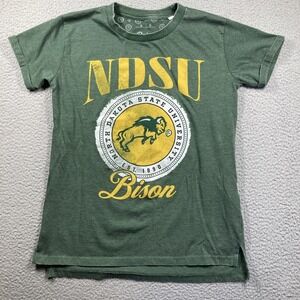 NDSU T Shirt Women's‎ Small Green Distressed North Dakota State University Bison